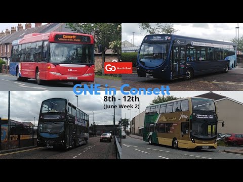 Go North East Buses in Consett, 8th - 12th June (Week 2)