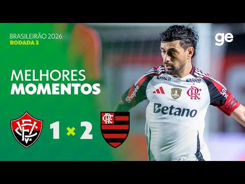 Gols e lances de Vitória x Flamengo