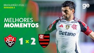 VITÓRIA 1 X 2 FLAMENGO | MELHORES MOMENTOS | 3ª RODADA BRASILEIRÃO 2026 | sportv