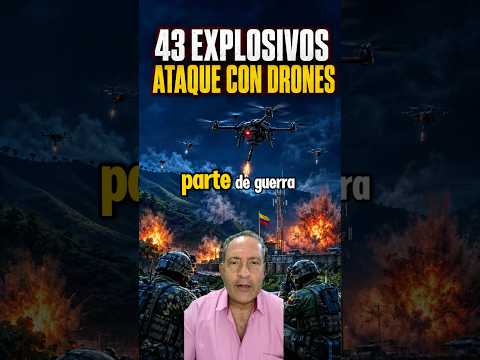 43 EXPLOSIVOS DESDE DRONES: EJÉRCITO ATRIBUYE EL ATAQUE AL ELN