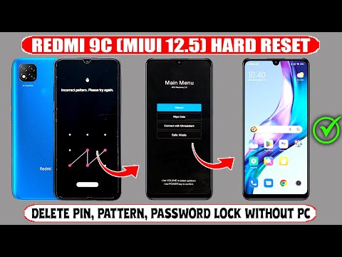 Redmi 9c Hard Reset Screen Lock Bypass ✅ Not Working 2024 ❌ Redmi 9c (MIUI 12 5) 🔐 Unlock Without Pc