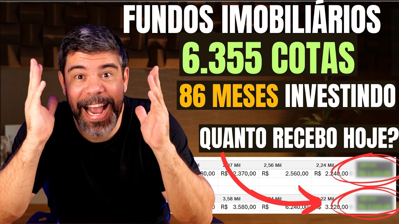 COMPLETEI 86 MESES INVESTINDO EM FUNDOS IMOBILIÁRIOS! QUE SURPRESA !!
