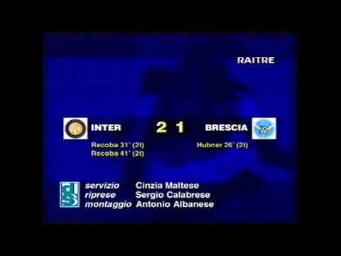 1997-98 (1a - 31-08-1997) INTER-Brescia 2-1 [Hubner,Recoba,Recoba] Servizio D.S.Rai3