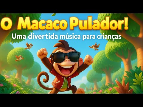 O Macaquinho Pulador 🐒| Música Infantil Divertida com o Macaco da Selva🌻