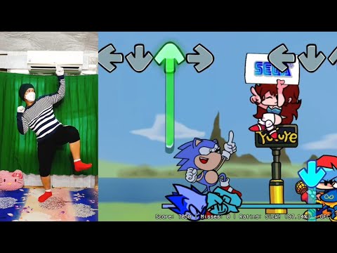 Friday Night Funkin' VS Sonic CD In Real Life- Mega CD Locked-on (FNF IRL) (Sonic The Hedgehog)