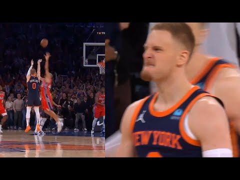 MOST INSANE ENDING Donte DiVincenzo hits game winner vs 76ers after Brunson 3 😱