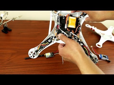 DJI Phantom 2 - How to connect a FPV transmitter directly to your Phantom 2