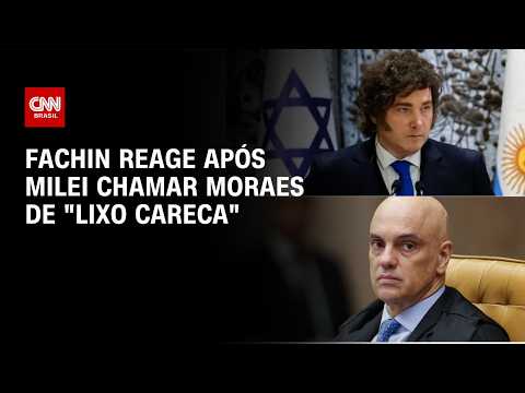 Veja o que o presidente do STF disse após Milei chamar Moraes de 