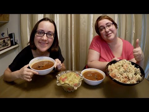 Beef Stew, Smoky Eggplant And Bulgur Salad | Gay Family Mukbang (먹방) - Eating Show