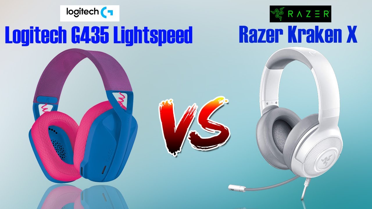 Logitech G435 Lightspeed vs Razer Kraken X - Where are the differences 