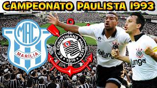 MARILIA 1 X 2 CORINTHIANS CAMPEONATO PAULISTA 1993