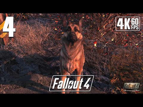 Fallout 4 (PC) - 4K60 Walkthrough Part 4 - Red Rocket Truck Stop: Dogmeat & Mole Rat Den