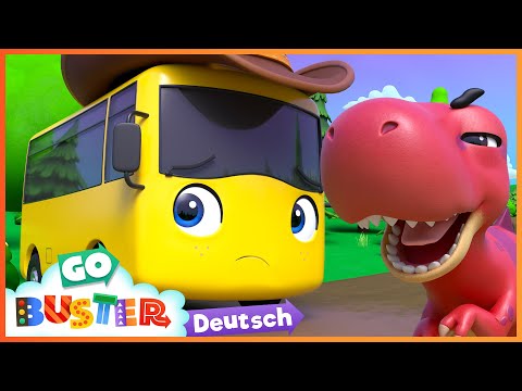 Buster spielt mit einem Dinosaurier | Entdecken mit GO BUSTER! - Zeichentrickfilme für Kinder