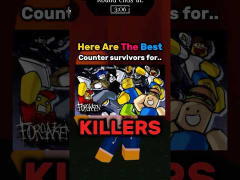 The Best Counter Survivors For Every Killer YOU MUST KNOW | #forsaken #roblox