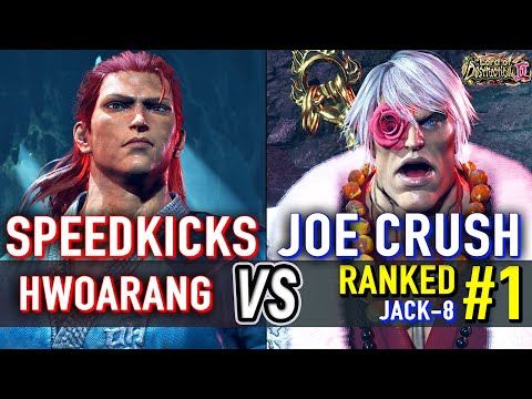 T8 🔥 SPEEDKICKS (Hwoarang) vs JOE CRUSH (#1 Ranked Jack-8) 🔥 Tekken 8 High Level Gameplay