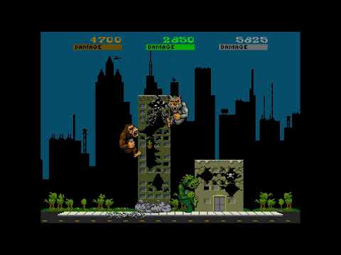 [TAS] Rampage (Arcade, 3 Players, No Deaths, 128 Days, Hard Difficulty) [TAS]