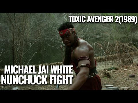TOXIC AVENGER II (1989) Michael Jai White Nunchuk Fight Scene