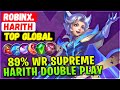 89% Win Rate Supreme Harith [ Top Global Harith ] RoBinx. - Mobile Legends Gameplay Emblem And Build