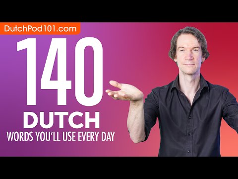 140 Dutch Words You'll Use Every Day - Basic Vocabulary #54