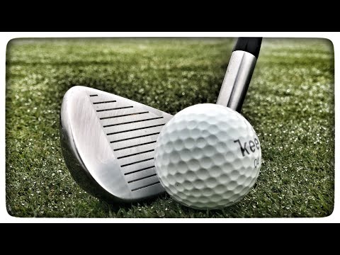 Zuerst der Ball, dann der Boden (Golf Technik)