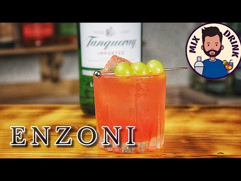 Enzoni gin cocktail / Энзони - виноград Кампари / Campari джин