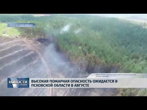 Новости Псков 01.08.2018 # Высокая пожарная опасность ожидается в Псковской области в августе 