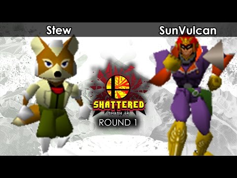 Smash 64: Stew (Fox) V SunVulcan (Falcon) - Shattered 51 Tournament SSB64