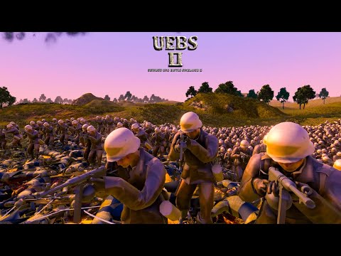 18000 Elf Shields VS 10000 Afrika Corp 1s - Ultimate Epic Battle Simulator 2