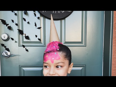 Melted Ice Cream Cone Tutorial | Crazy hair day