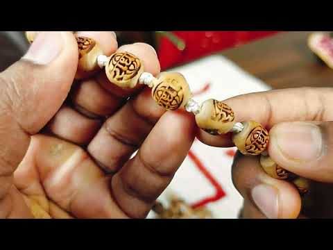 Radha Radha Naam pure Tulsi Japa Mala from Vrindavan 108+1 Orignal Beads video