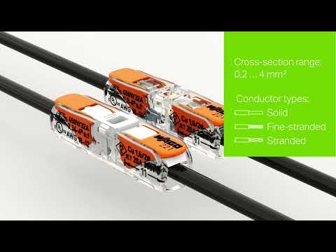 WAGO Inline splicing connector with lever 221-2411