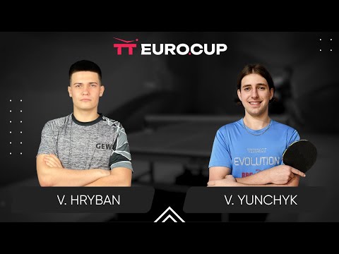 12:50 Vadym Hryban - Valentyn Yunchyk 07.08.2024 TT Euro.Cup Ukraine Elite. TABLE 3