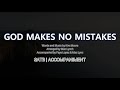 God Makes No Mistakes SATB Piano