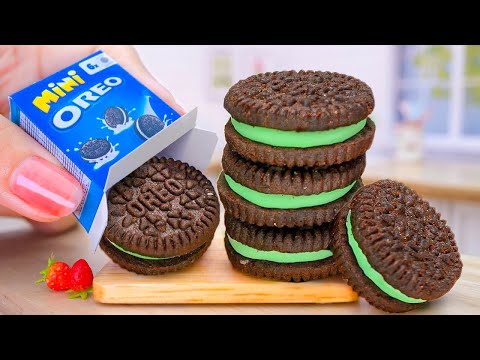 Making Smallest Chocolate Oreo Cake of The World in Mini Kitchen 🎂Mini Yummy Design for Cake Lover