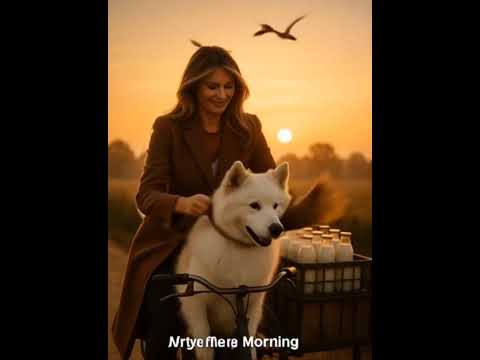 Melania Joins the Milk Dog’s Mission 🐶🚴❤️ Morning Surprise #dog #animals #melaniastyle #viralshort