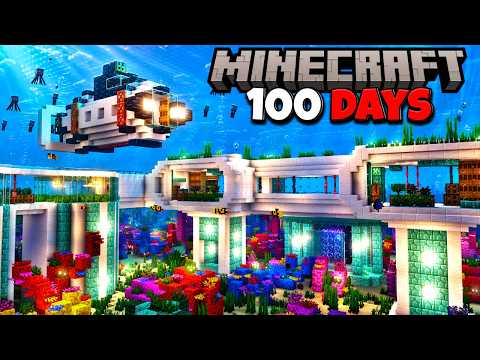 I Survived 100 Days in an Endless Ocean in Minecraft
