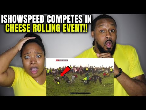 iShowSpeed Competes In Cheese Rolling Event & Gets Injured | The Demouchets REACT
