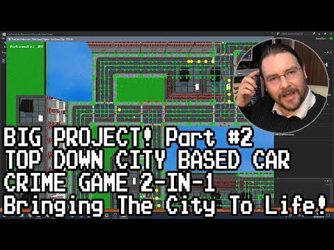 BIG PROJECT 2-in-1!トップダウンシティベースの自動車犯罪ゲーム #2 (BIG PROJECT 2-in-1! Top Down City Based Car Crime Game #2)