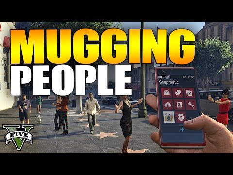 GTA 5 Online - MUGGING PEOPLE #8 (GTA 5 Online Mugger Trolling)