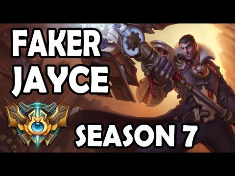 SKT T1 Faker plays JAYCE vs GALIO - Rank #57 Challenger 711LP Korea