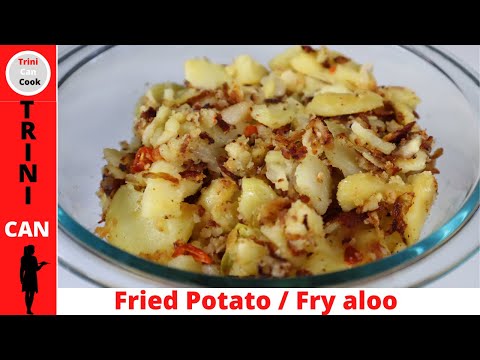 Trinidad FRY ALOO🇹🇹 recipe using 4 main ingredients | How to make fried potato / vegan