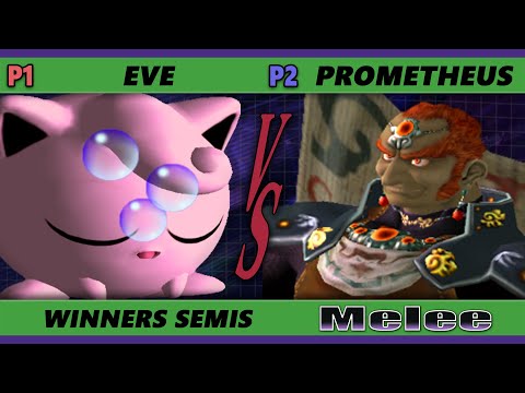 S@X 422 Winners Semis - eve (Jigglypuff) Vs. PROMETHEUS (Ganondorf) Smash Melee - SSBM