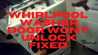 ✨ WHIRLPOOL FRONT LOADER DOOR WON’T OPEN - Easy RESET ✨