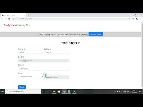 22 Python Django Project || Notes Sharing Site || Hindi