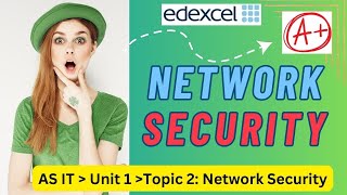 Edexcel IAL - AS - IT - Unit 1 - Topic 2 Network : Network Security Theory and revision questions