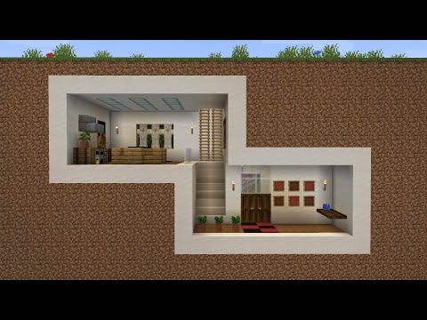 Shock Frost - Minecraft - How to build a Modern Underground Base House