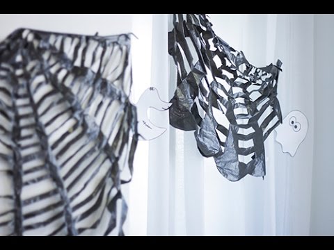 Déco Halloween : Toile d'araignée en sac poubelle