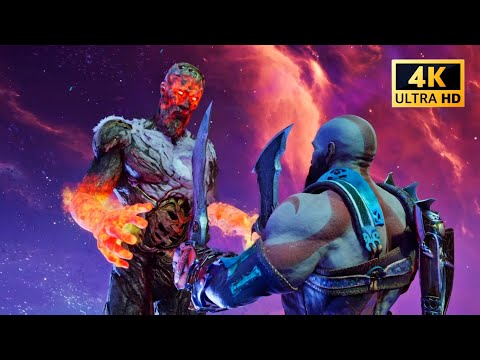 God of War: Ragnarok - Kratos Meets Surtr in 4K