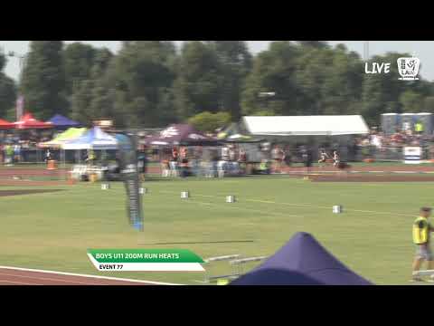 Boys U11 200m Heat 1 - 2019 State Track and Field Championships // LAVicTV