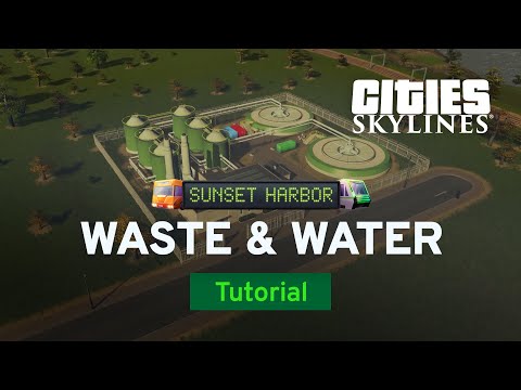 Waste and Water Improvements | Sunset Harbor Tutorial Part 3 | Cities: Skylines